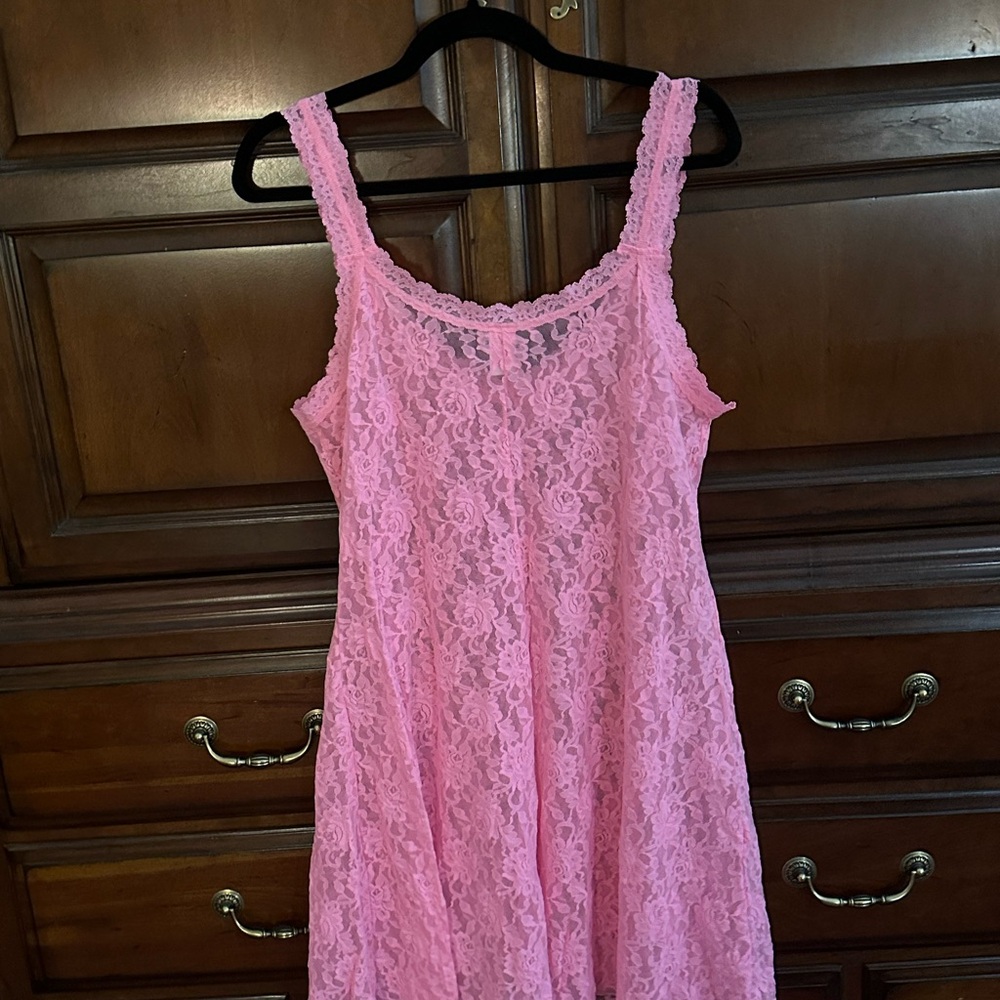 Hanky Panky Pink Lace Chemise 1X NWOT - Picture 3 of 4